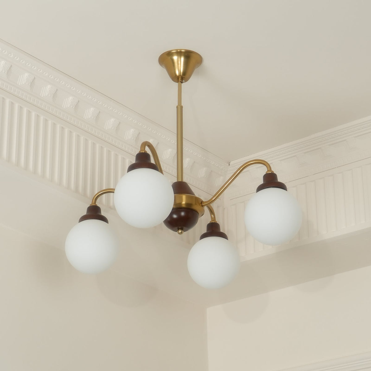 Solid Wood Magic Bean Chandelier – Modern Designer Pendant Light