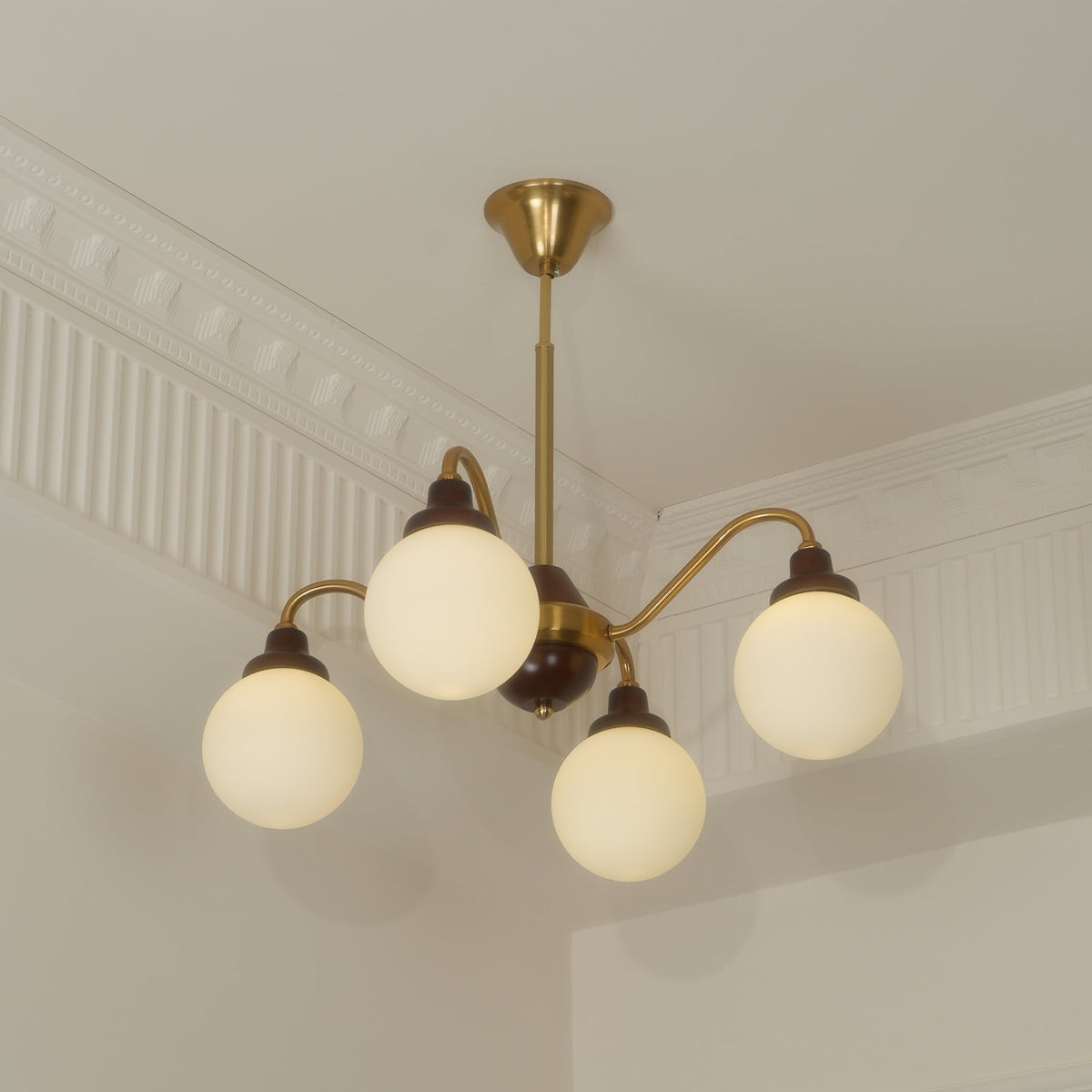 Solid Wood Magic Bean Chandelier – Modern Designer Pendant Light