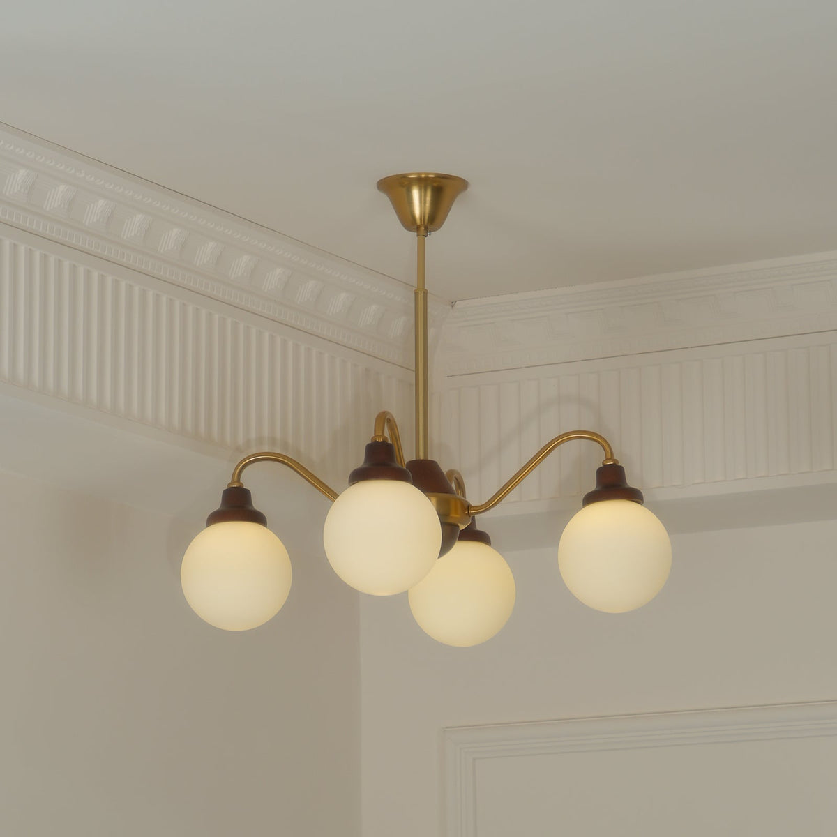 Solid Wood Magic Bean Chandelier – Modern Designer Pendant Light