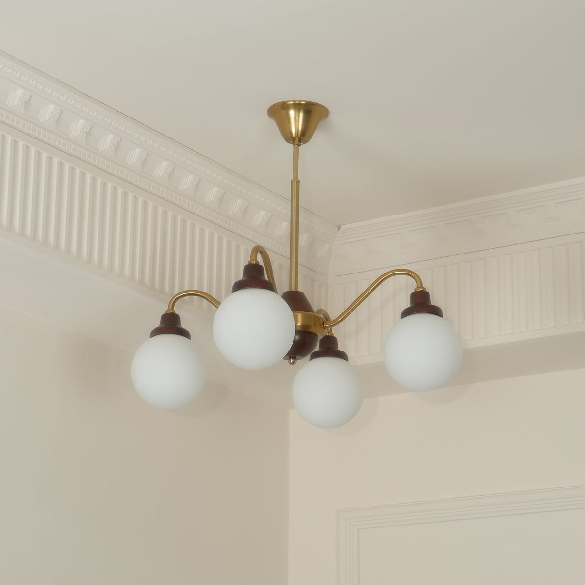 Solid Wood Magic Bean Chandelier – Modern Designer Pendant Light