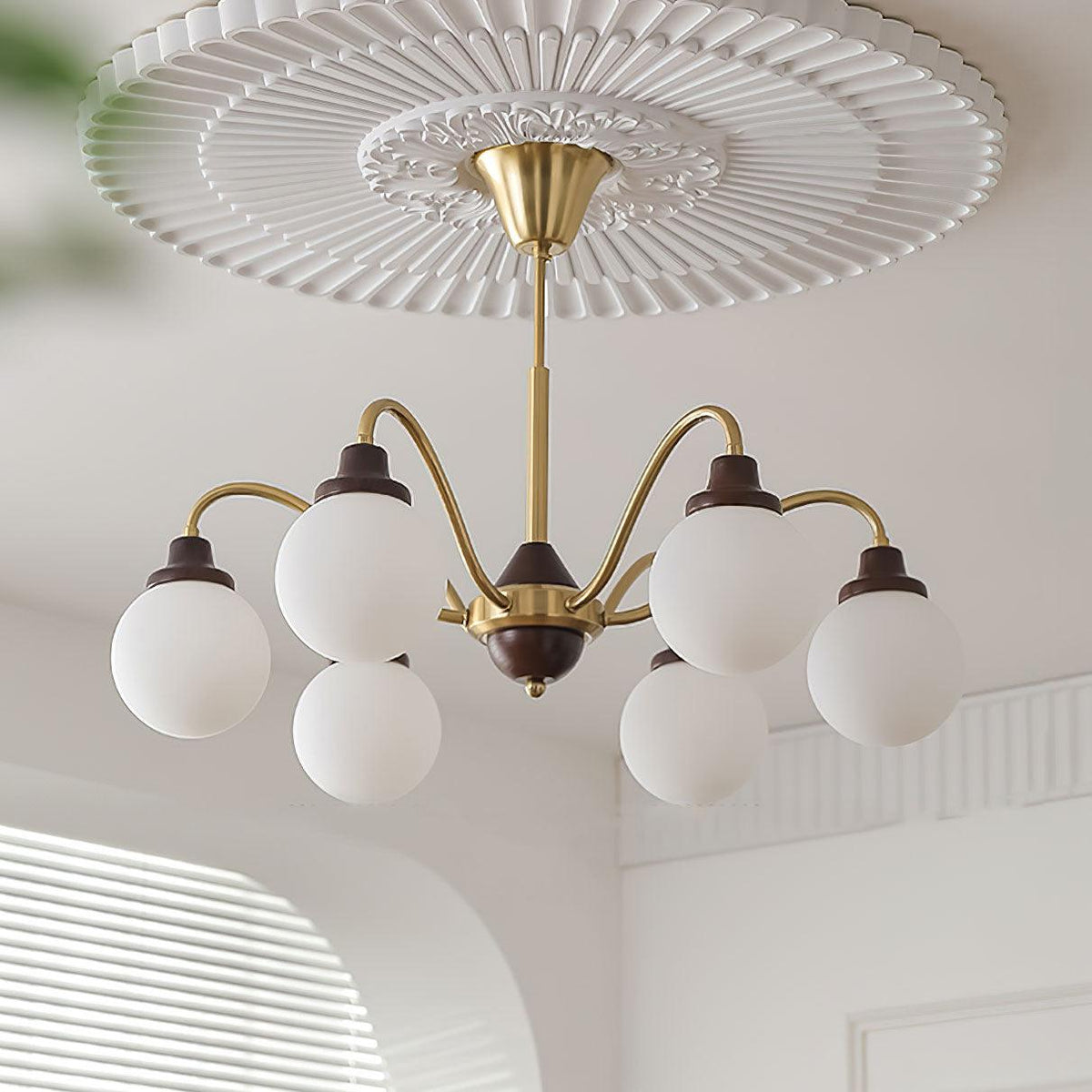 Solid Wood Magic Bean Chandelier – Modern Designer Pendant Light