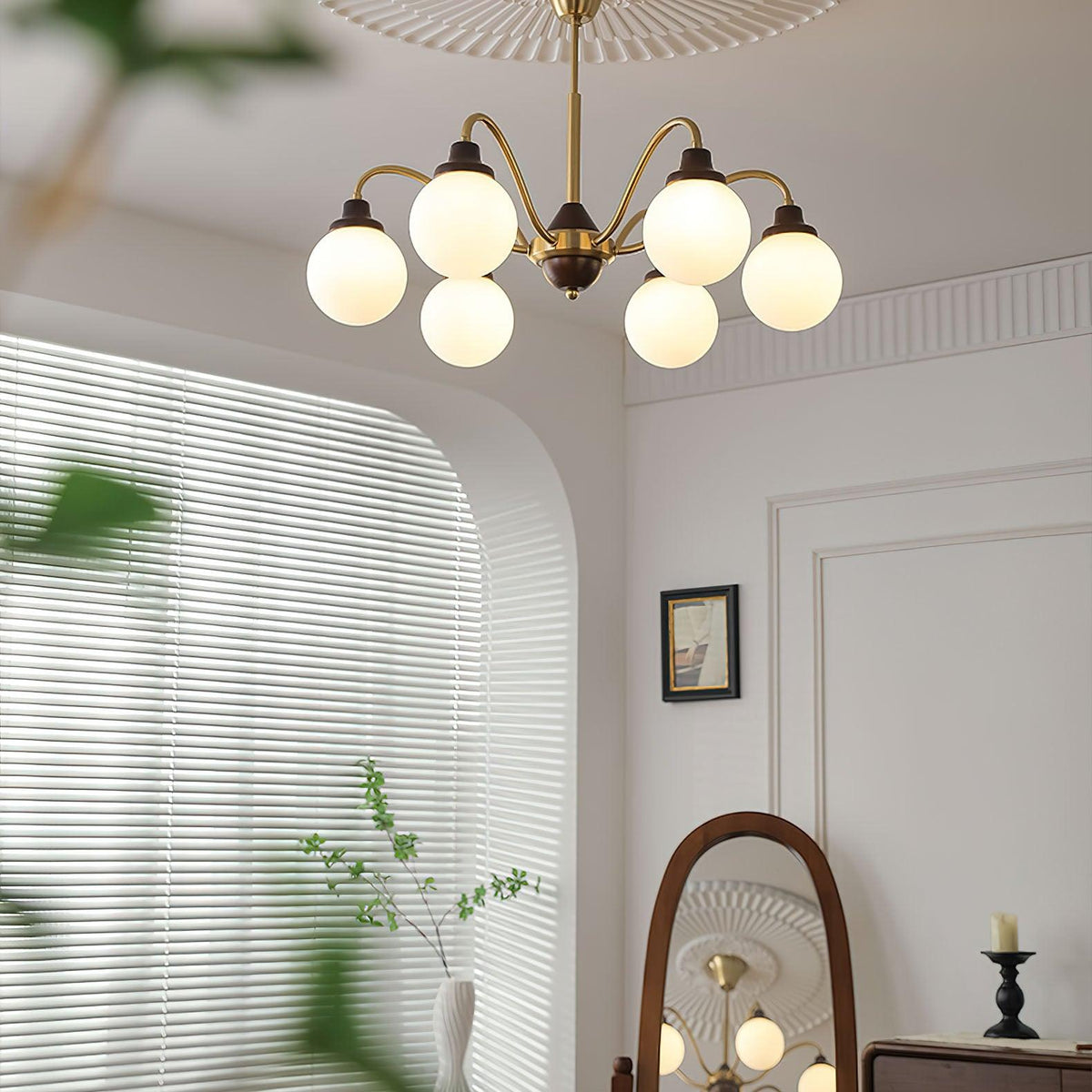 Solid Wood Magic Bean Chandelier – Modern Designer Pendant Light