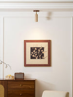 Solis Stone Spotlight in Travertine and Walnut Wood
