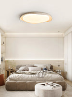 Solis Ceiling Light in Yellow Travertine – Modern Flush Mount LED