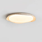 Solis Ceiling Light in Yellow Travertine – Modern Flush Mount LED