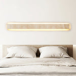 Solis Stone Wall Light in Travertine – Modern LED Wall Sconce