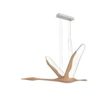 Solitude Crane Pendant Light – Modern Wood LED Chandelier