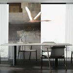 Solitude Crane Pendant Light – Modern Wood LED Chandelier