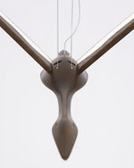 Solitude Crane Pendant Light – Modern Wood LED Chandelier