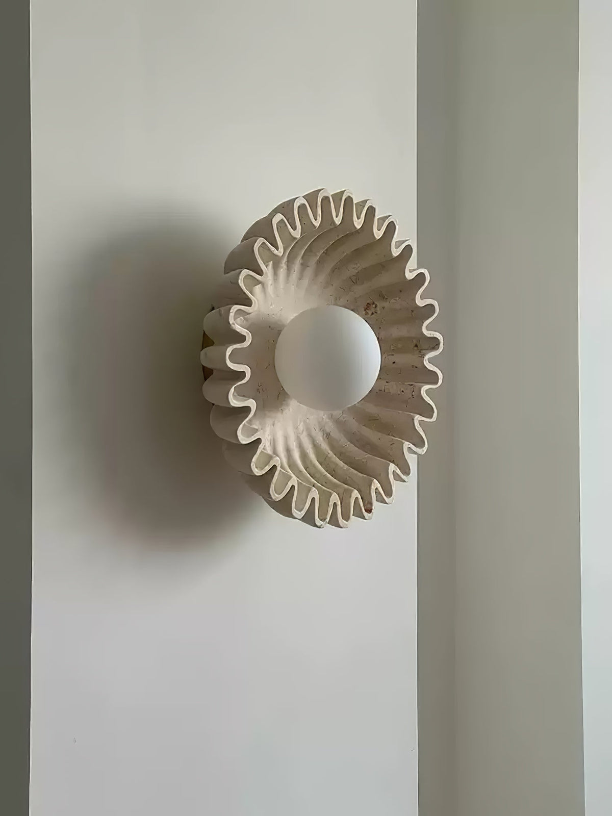 Solora Flora Wall Sconce in Natural Marble for Modern Interiors