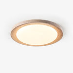 Soluna Ceiling Light in Natural Travertine – Modern Flush Mount LED