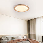 Soluna Ceiling Light in Natural Travertine – Modern Flush Mount LED