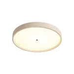 Solvara Disc Travertine Ceiling Light in Yellow Stone