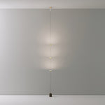 Soreluna LED Linear Pendant Light with Marble Counterweight