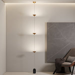 Soreluna LED Linear Pendant Light with Marble Counterweight
