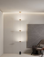 Soreluna LED Linear Pendant Light with Marble Counterweight