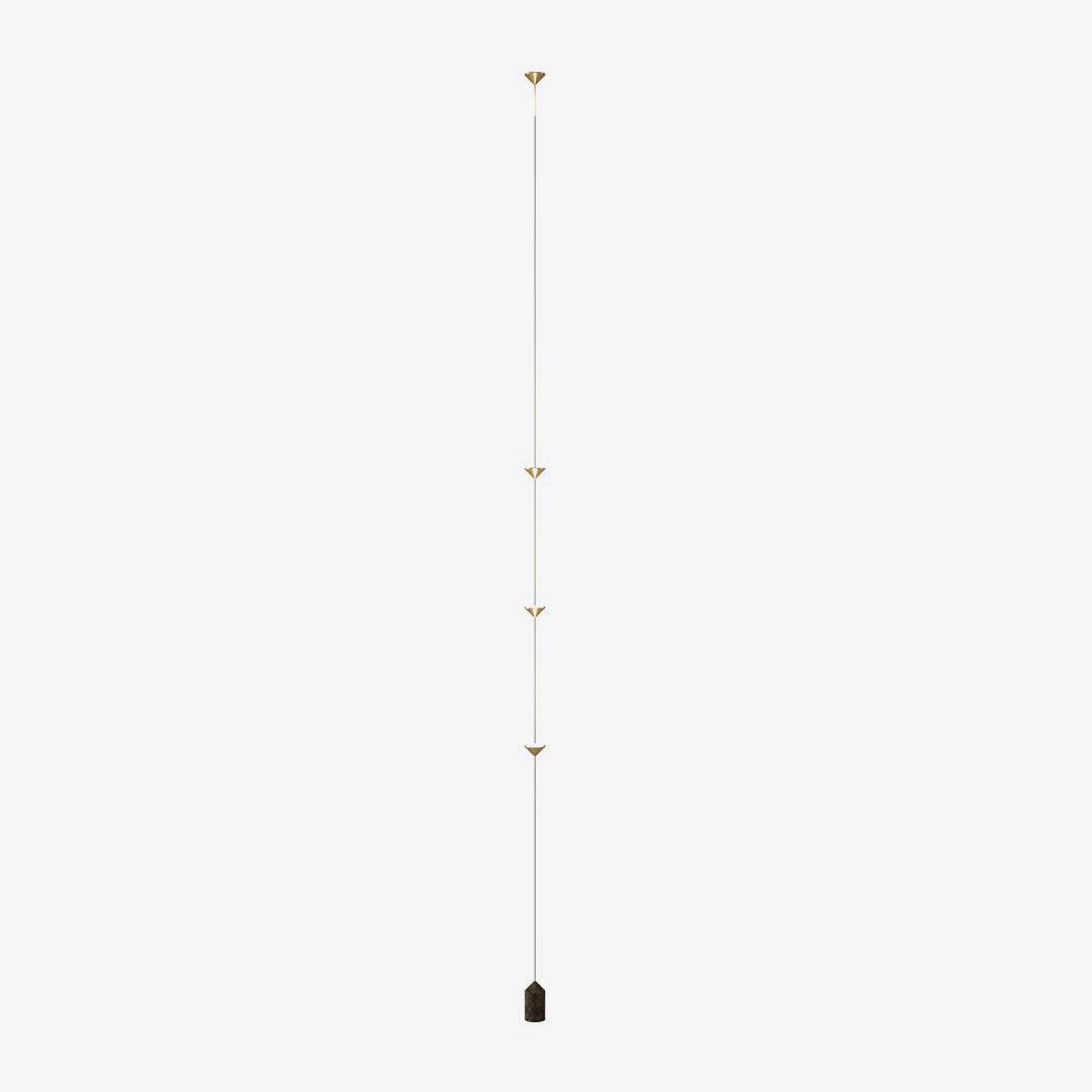 Soreluna LED Linear Pendant Light with Marble Counterweight