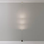 Soreluna LED Linear Pendant Light with Marble Counterweight