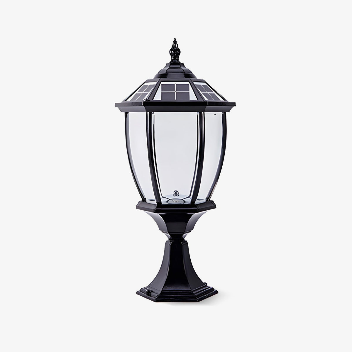 Soren Solar Lantern – Modern Outdoor Post Light in Black or Bronze