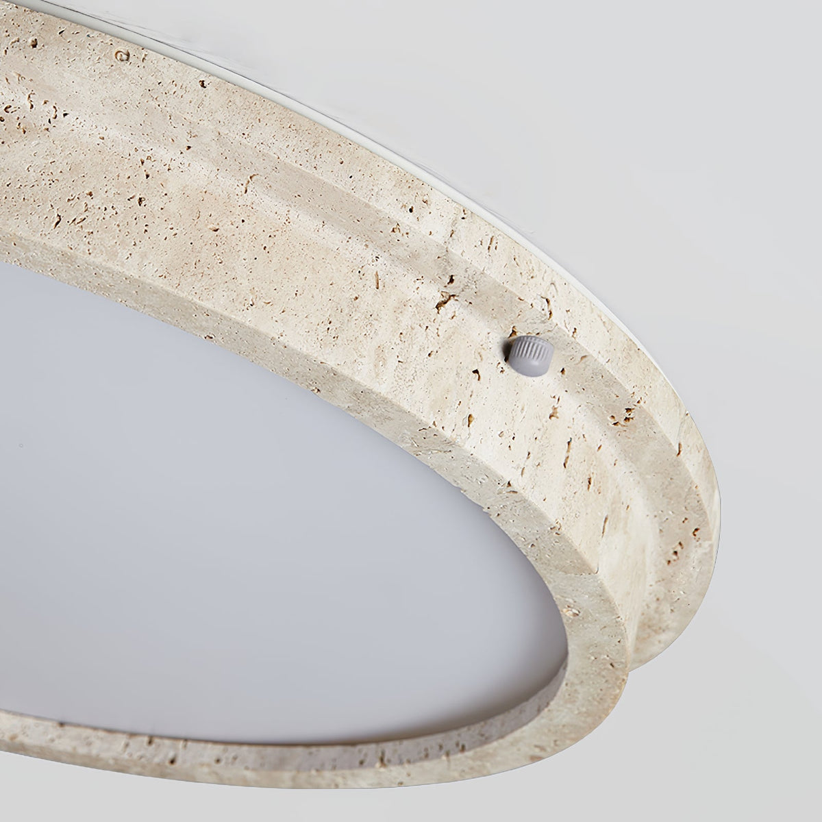 Soren Travertine Ceiling Light – Modern Flush Mount LED Lamp