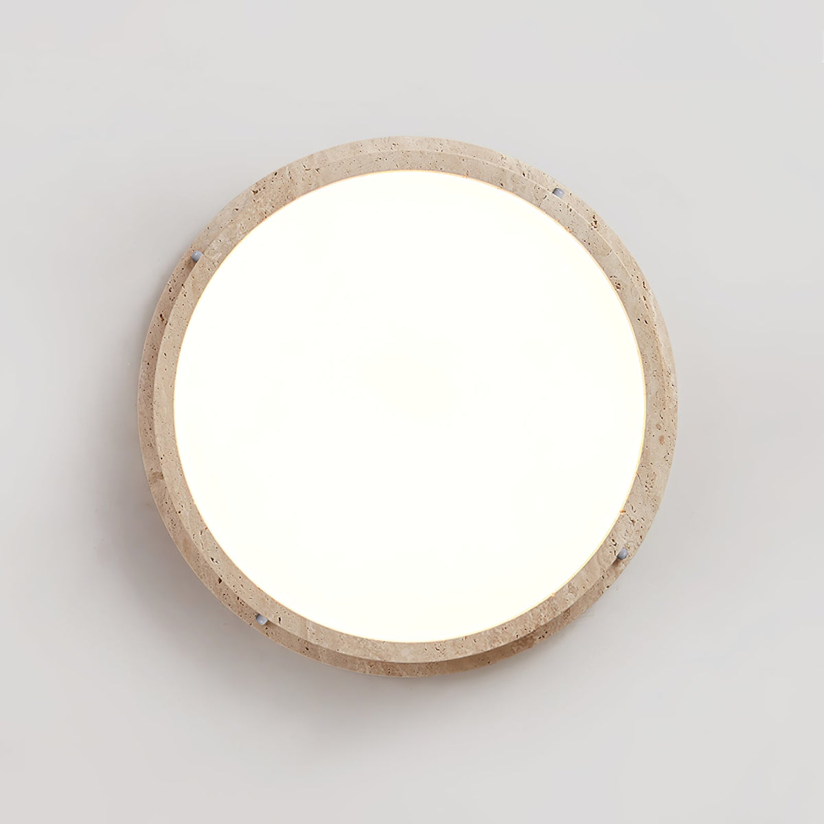 Soren Travertine Ceiling Light – Modern Flush Mount LED Lamp