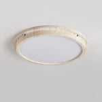 Soren Travertine Ceiling Light – Modern Flush Mount LED Lamp