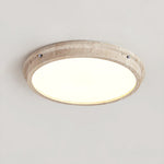 Soren Travertine Ceiling Light – Modern Flush Mount LED Lamp