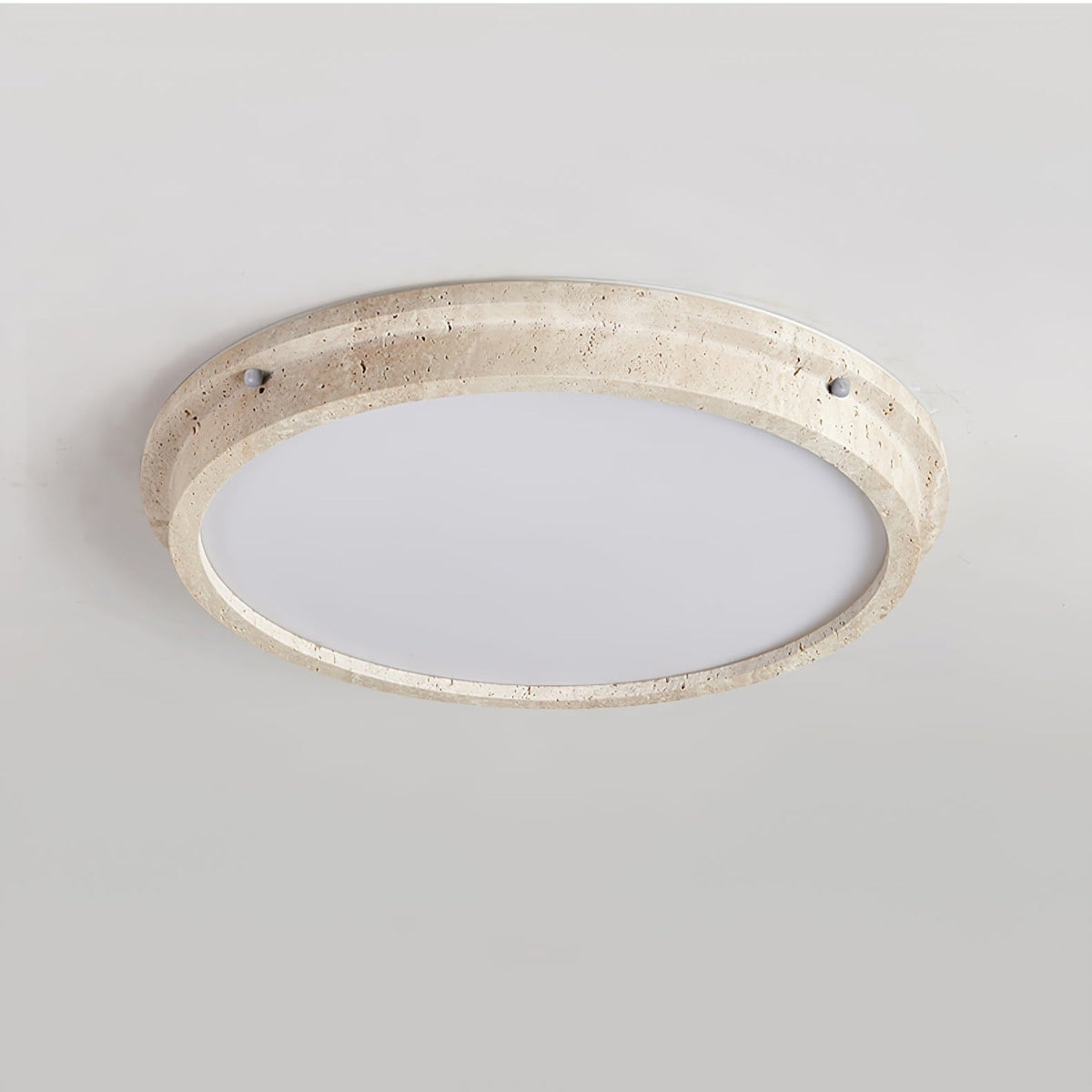 Soren Travertine Ceiling Light – Modern Flush Mount LED Lamp