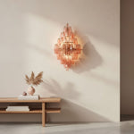Sorrento Wall Sconce in Brass with Multicolored Glass Shades