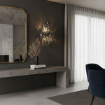 Sorrento Wall Sconce in Brass with Multicolored Glass Shades