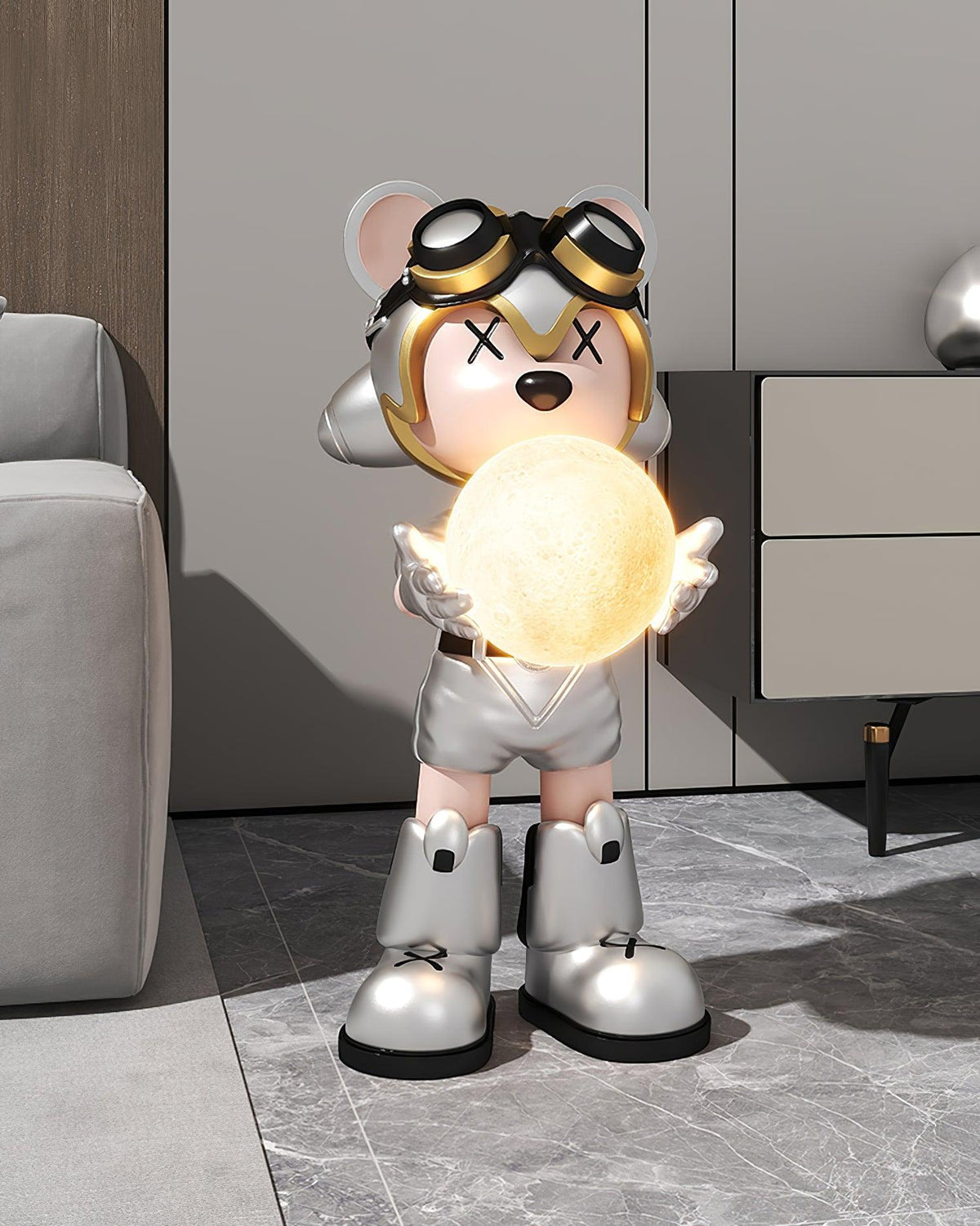 Space Bear Built In Battery Floor Lamp