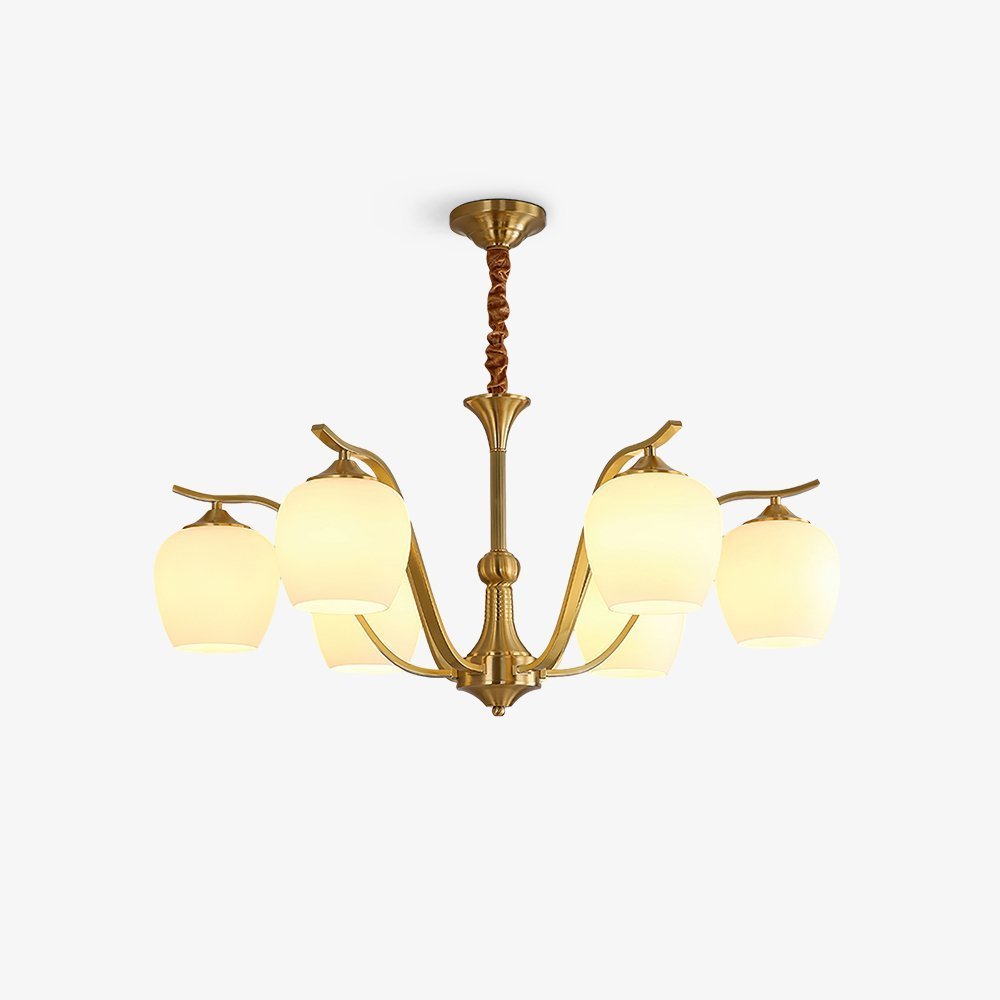 Spherical Brass Chandelier