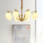 Spherical Brass Chandelier