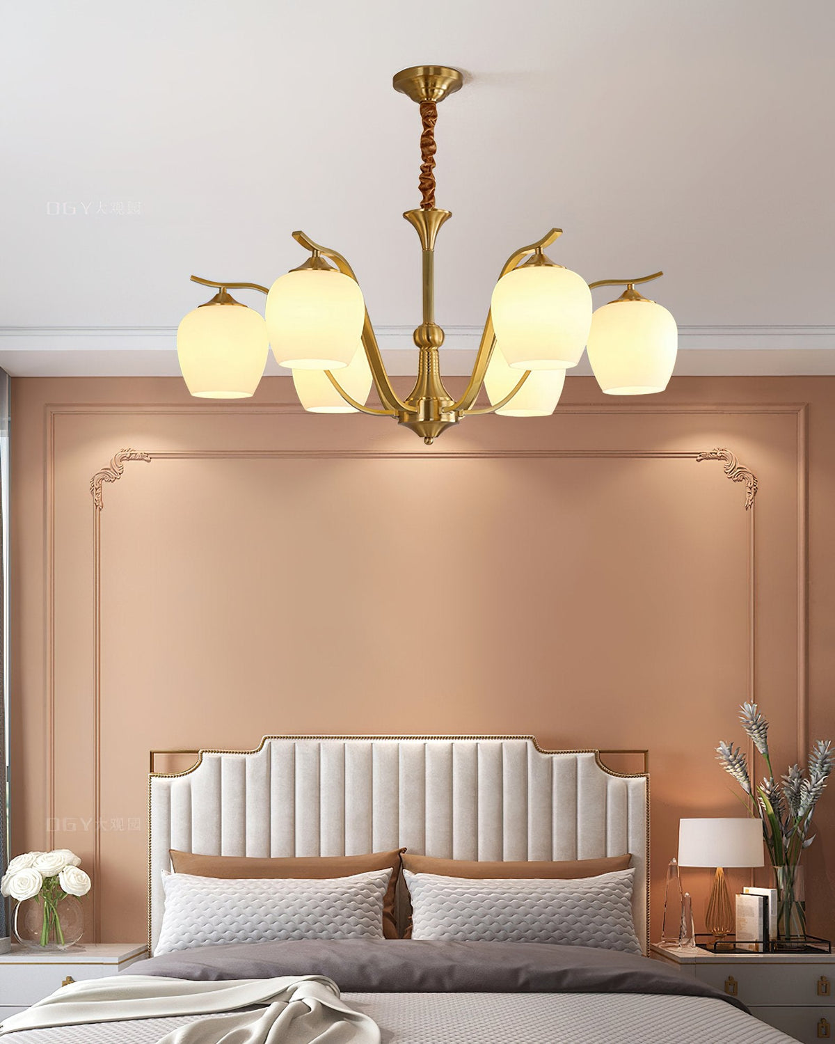 Spherical Brass Chandelier