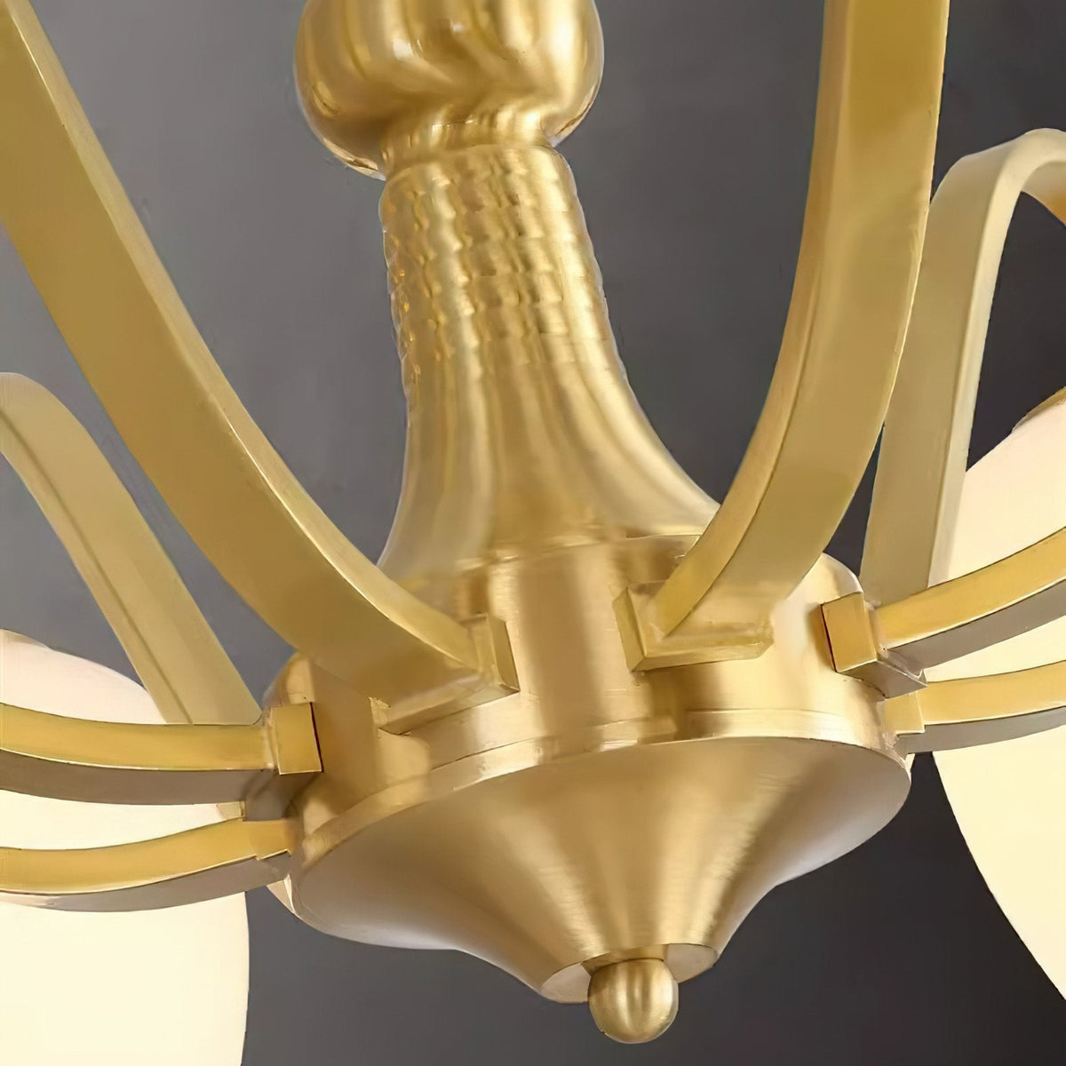 Spherical Brass Chandelier