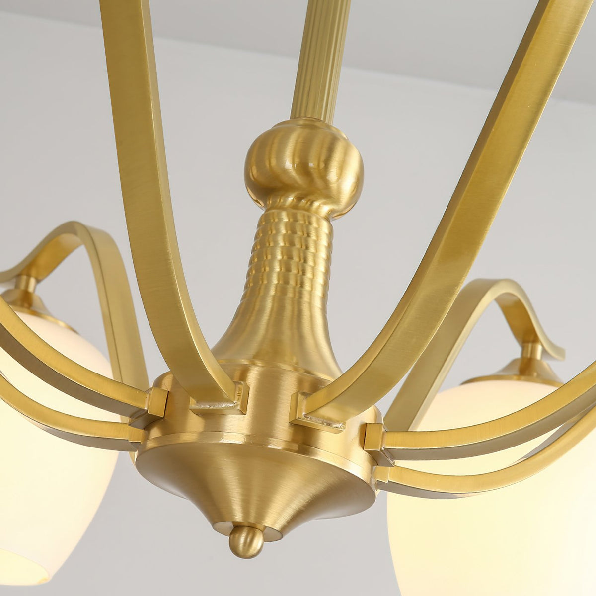 Spherical Brass Chandelier
