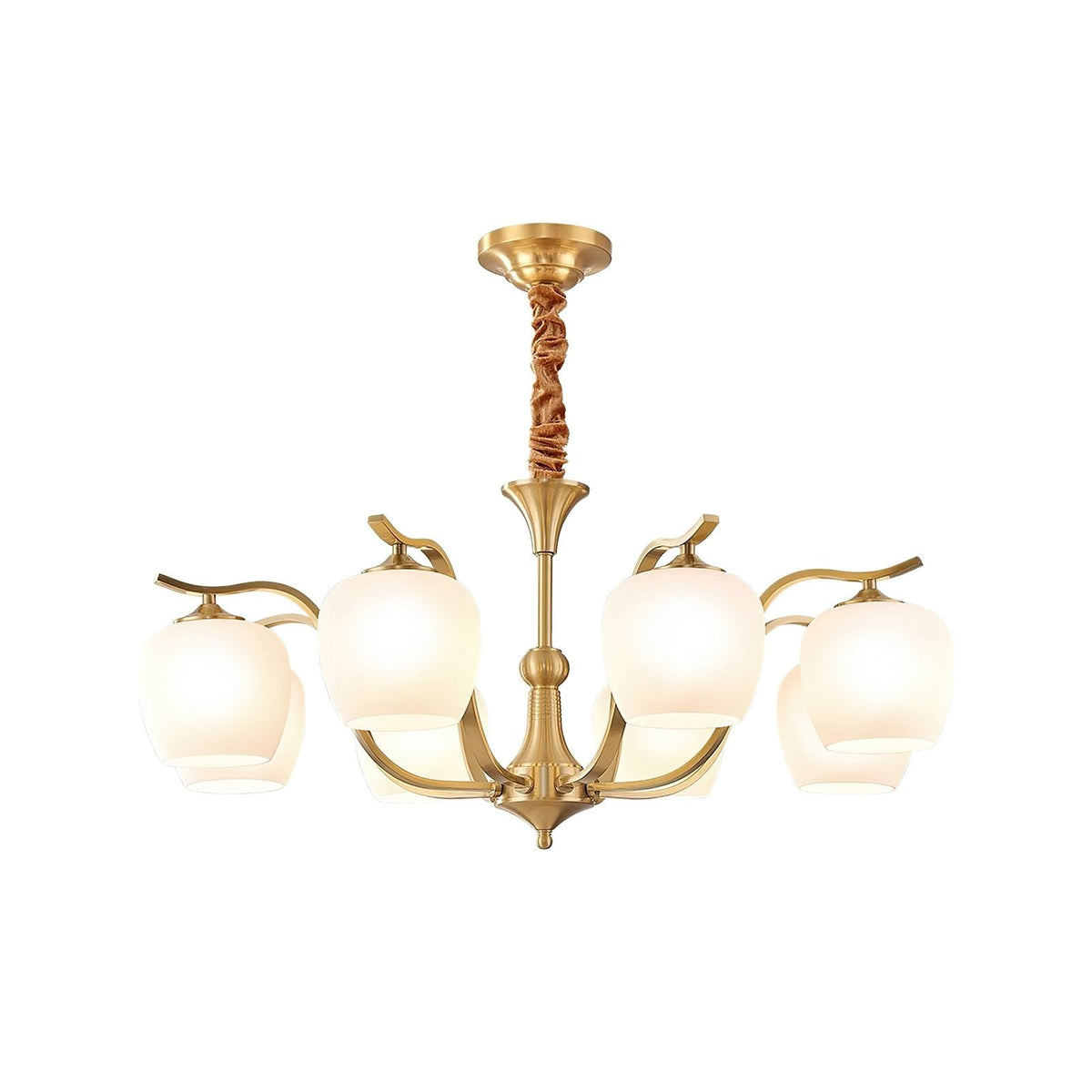 Spherical Brass Chandelier