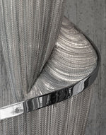 Spiral Chain Chandelier in Gold or Chrome for Modern Interiors