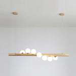 Spiral Glass Ball Chandelier