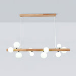 Spiral Glass Ball Chandelier