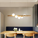 Spiral Glass Ball Chandelier