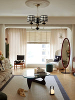 spotted-shade-chandelier