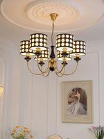 spotted-shade-chandelier