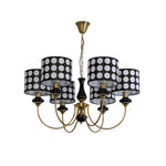 spotted-shade-chandelier