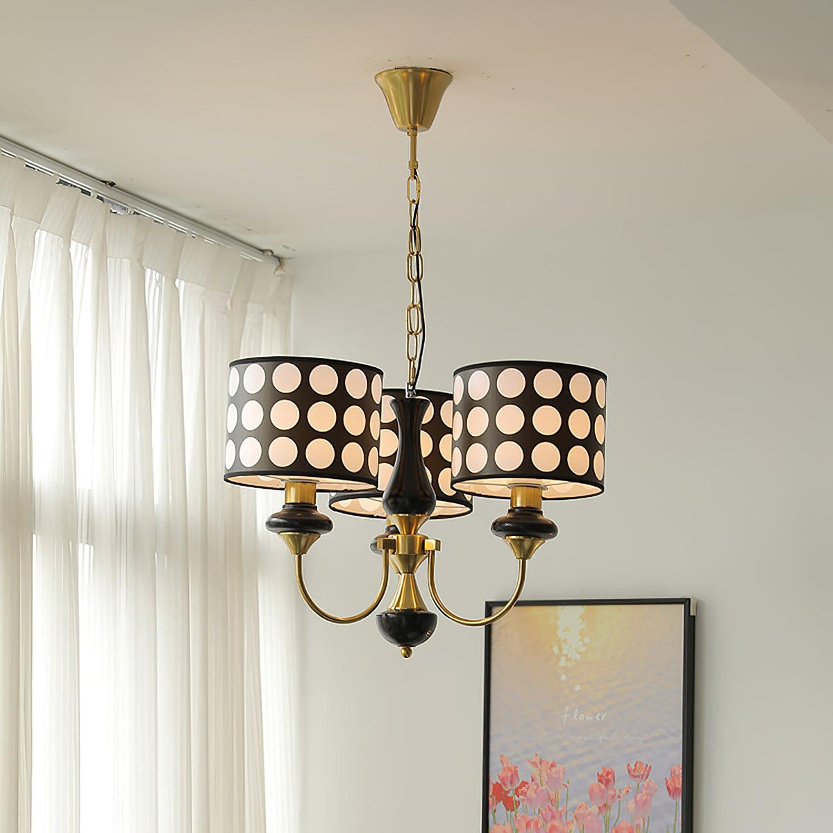 spotted-shade-chandelier