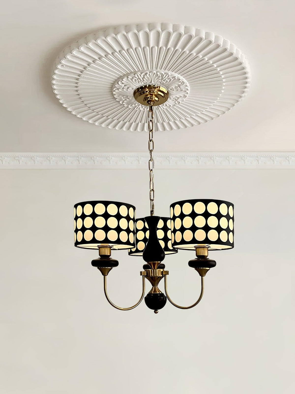 spotted-shade-chandelier