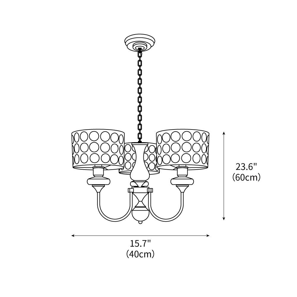 spotted-shade-chandelier