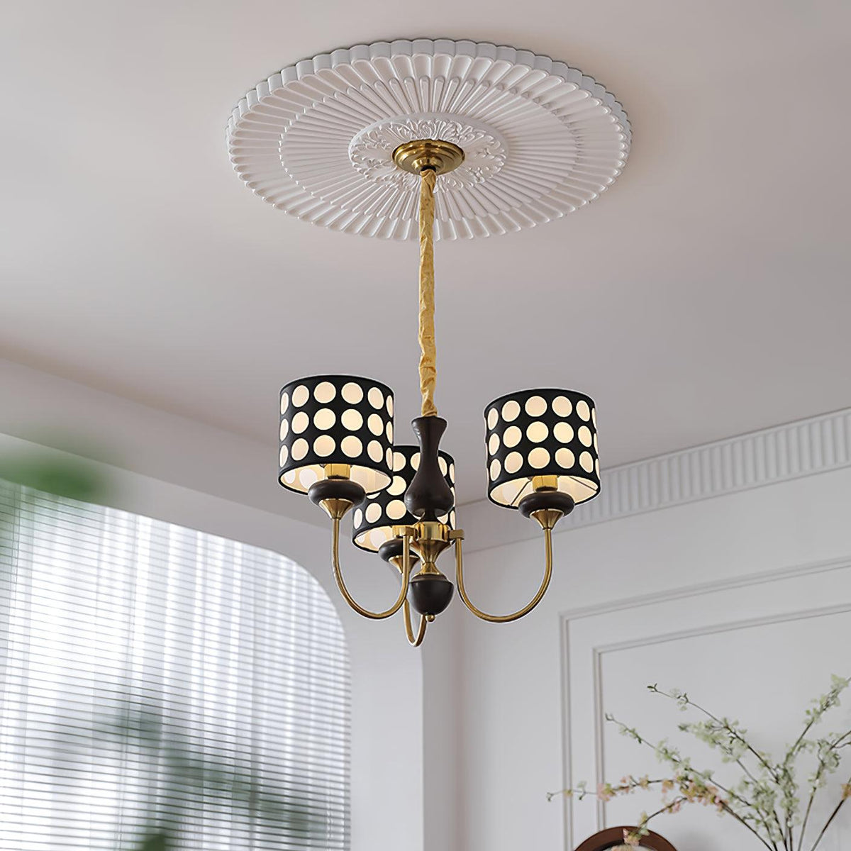 spotted-shade-chandelier