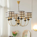 spotted-shade-chandelier