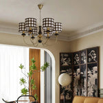 spotted-shade-chandelier